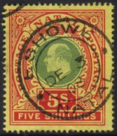 NATAL 1908 5s Green And Red On Yellow SG 169, Vf Eshowe Cds For More Images, Please Visit... - Unclassified