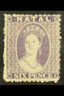 NATAL 1863-65 6d Lilac, SG 23, Fine Mint. For More Images, Please Visit... - Zonder Classificatie