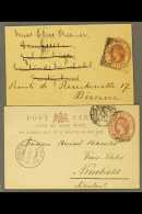 COGH P.S 1893 1d Card & 1899 1d Wrapper Used To Switz (2 Items) For More Images, Please Visit... - Sin Clasificación