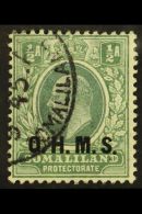 OFFICIAL 1904-05 ½a SG O10, Very Fine Used For More Images, Please Visit... - Somalilandia (Protectorado ...-1959)