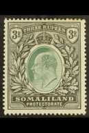 1904 3r Green & Black, SG 43, Mint, Few Toned Perfs For More Images, Please Visit... - Somaliland (Protectoraat ...-1959)