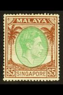 1948 $5 Green And Brown, Perf 17½x18, SG 30, Vf Mint. For More Images, Please Visit... - Singapur (...-1959)