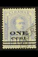 1923 1c On 10c Dull Blue, SG 72, VFU. For More Images, Please Visit... - Sarawak (...-1963)