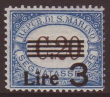 POST DUE 1936-43 3L On 20c Blue & Brown, Mi 63, NHM For More Images, Please Visit... - Other & Unclassified