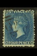 1875 4d Blue, P11 - 12½, SG 25, Fine Used. For More Images, Please Visit... - St.Vincent (...-1979)
