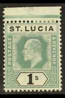 1904-10 1s Green & Black, SG 74, Vfm, Fresh For More Images, Please Visit... - St.Lucia (...-1978)