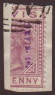 1883 ½d In Violet On Half 1d SG 35, Vf Used On Piece. For More Images, Please Visit... - St.Cristopher-Nevis & Anguilla (...-1980)