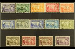 1938-44 KGVI Definitives Complete Set, SG 131/40, VFU (14) For More Images, Please Visit... - Isla Sta Helena