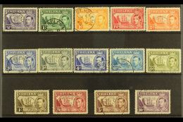 1938-44 KGVI Definitives Complete Set, SG 131/40, VFU (14) For More Images, Please Visit... - Isola Di Sant'Elena