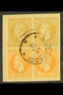1872 5b & 25b Horiz Pairs, SG 106 & 110a, Cds Used Tied To Piece For More Images, Please Visit... - Sonstige & Ohne Zuordnung