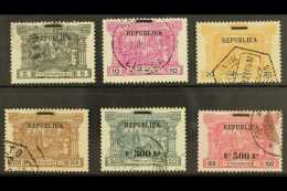 1911 Republica Optd Set, Mi 190/5, Fine Used (6 Stamps) For More Images, Please Visit... - Andere & Zonder Classificatie