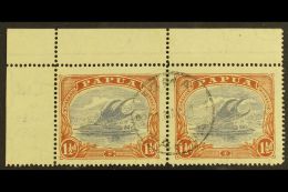 1916-31 1½d "POSTACE" Variety, SG 95d, Within Vfu Corner PAIR (2) For More Images, Please Visit... - Papoea-Nieuw-Guinea