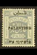 1920 20p Pale Grey Opt, SG 26, NHM, Fresh For More Images, Please Visit... - Palestina
