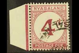 POSTAGE DUE 1950 4d Purple, SG D4, Very Fine Used. For More Images, Please Visit... - Nyasaland (1907-1953)