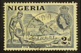 1953-58 2d Slate-violet "2d" RE-ENTRY, SG 72ca, Fine Cds Used For More Images, Please Visit... - Nigeria (...-1960)