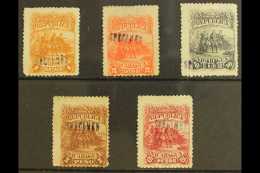 1892 1c, 2c, 10c, 1p, And 5p With "SPECIMEN" Opts (5 Stamps) For More Images, Please Visit... - Nicaragua