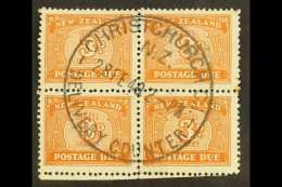 POSTAGE DUE 1945 3d Orange-brown, SG D47a, VFU Block Of 4 For More Images, Please Visit... - Andere & Zonder Classificatie