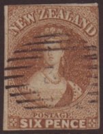 1857 6d Pale Brown, SG 14, 3 Margins, Used, Fine Spacefiller For More Images, Please Visit... - Andere & Zonder Classificatie