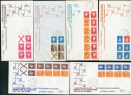 1964-1975 Booklet Panes On Illustr Unaddress FDC's,all Diff (18) For More Images, Please Visit... - Other & Unclassified