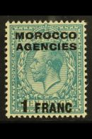 1917 1fr On 1s, Var "surch Double, One Albino", SG 199a, NHM For More Images, Please Visit... - Other & Unclassified