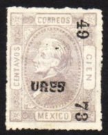 1872 No Wmk, Pin-perf 100c Grey-lilac (SG 96, Sc 104a) Vf Unused. For More Images, Please Visit... - Mexico