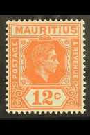 1938-49 12c Salmon Perf 15x14, SG 257a, NHM, Fresh For More Images, Please Visit... - Mauritius (...-1967)