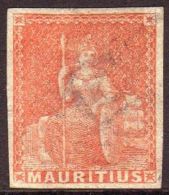 1858-62 (6d) Vermilion, SG 28, Lightly Used, 4 Large Margins For More Images, Please Visit... - Mauricio (...-1967)