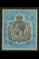 1921 2s Purple And Blue, Wmk Script, SG 103, Vf Mint. For More Images, Please Visit... - Malta (...-1964)