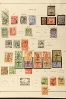 1885-1977 Mint & Used Colln, Useful All Reign Mix On Pages (300) For More Images, Please Visit... - Malta (...-1964)