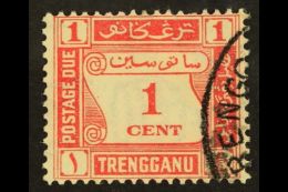 TRENGGANU POSTAGE DUE 1937 1c Scarlet, SG D1, Fine Used. For More Images, Please Visit... - Altri & Non Classificati