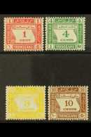 TRENGGANU 1937 Postage Dues Set SG D1/4 VFM (4) For More Images, Please Visit... - Other & Unclassified