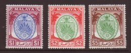 N. SEMBILAN 1949-55 $1, $2 & $5 Arms, SG 60/62, Vfm, Fresh (3) For More Images, Please Visit... - Other & Unclassified