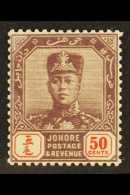 JOHORE 1910-19 50c Dull Purple & Red SG 86 VFM For More Images, Please Visit... - Andere & Zonder Classificatie