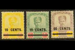 JOHORE 1904 Surcharges Set SG 58/60 VFM (3) For More Images, Please Visit... - Andere & Zonder Classificatie