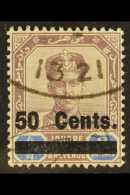 JOHORE 1903 50c On $3 Dull Purple & Blue SG 56 VFM For More Images, Please Visit... - Andere & Zonder Classificatie