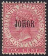 JOHORE 1884-91 2c Pale Rose Opt, SG 13, Fresh Mint For More Images, Please Visit... - Other & Unclassified