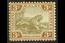 FMS 1904-22 3c Grey-brown & Brown, SG 32a, Superb Very Fine Mint For More Images, Please Visit... - Other & Unclassified