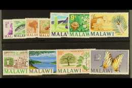 1966-67 Watermarked Definitive Set, SG 252/62, NHM. (11) For More Images, Please Visit... - Malawi (1964-...)