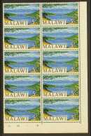 1964-65 5s 'Lake Malawi', SG 225a,NHM Corner Plate 1A BLOCK Of 10 For More Images, Please Visit... - Malawi (1964-...)