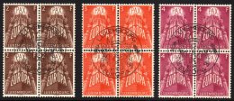 1957 Europa Set,Mi 572/4,SG 626/8,vfu BLKS Of 4,special Pmk's,12 For More Images, Please Visit... - Otros & Sin Clasificación