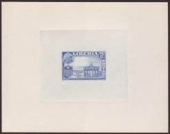 1956 SUNKEN DIE PROOF, 5c Blue, President Tubman Issue, Very Fine For More Images, Please Visit... - Liberia