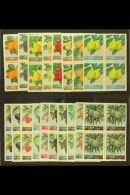 1962-63 Fruits Set Inc Airs, SG 769/86, NHM BLOCKS Of 4 (72) For More Images, Please Visit... - Líbano