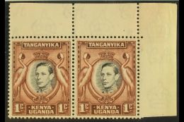 1942 1c NHM Pair, One With Re-entries At LL & LR, SG 131a Var's For More Images, Please Visit... - Vide