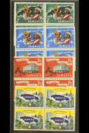 1962-63 Independence Pictorial Set,SG 193/96,NHM BLOCKS Of 4 (16) For More Images, Please Visit... - Giamaica (...-1961)