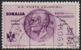 SOMALIA 1934 10L+30c Purple Air Flight,Sass 15,SG 207,vf Cds Used For More Images, Please Visit... - Sonstige & Ohne Zuordnung