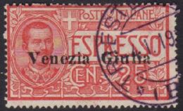 VENEZIA GIULIA 1919 25c Express,Sa 1,SG E60,fine Cds Used,signed For More Images, Please Visit... - Ohne Zuordnung