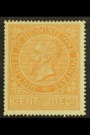 RECOGNITION 1894 10c Orange Ochre, Sass 1,  NHM. Cat €600 (£455) For More Images, Please Visit... - Ohne Zuordnung