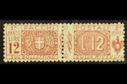 PARCELS 1914-22 12L Brownish-red, Sass 17, VfM. Cat €200 (£150) For More Images, Please Visit... - Non Classificati