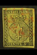 PARMA 1852 2c Black/yellow, Sass 1, Vf Used Cat €250 (£190) For More Images, Please Visit... - Sin Clasificación