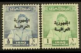 1958-60 ½d Blue And 1d Emerald Rep Opts, SG 424/5, NHM (2) For More Images, Please Visit... - Iraq